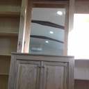 Bibliothèque salle de réunion , frêne et châtaignier