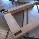 Table basse plateau en chêne