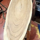 Rénovation table basse. Iroko.