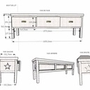 Un joli banc de lit étoilé