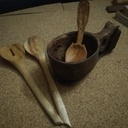 Des cuillères, une kuksa et ma mallette de transport