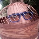 Abat-Jour en bois de rose.