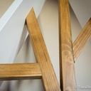 Un sapin de Noël design en bois