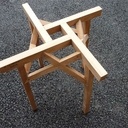 4 croix de saint André asymetriques sur 4 pieds