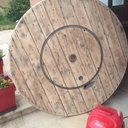 Table de travail à partir d'un côté de Touret électrique