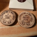 Magnets d'invitation à un mariage