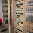 Raté pour les tomates, ca sera des pommes! Un legumier et ses tiroirs cagettes