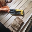 Porte Selle de Cheval en Teck