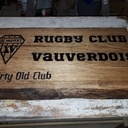 Panneau décoratif gravé pour un club de rugby