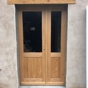 Porte d'entrée d'atelier en mélèze