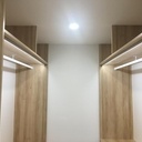 Dressing simple en mélamine et meubles Ikea que j'avais déjà