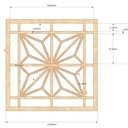 Plan lampe andon à panneaux kumikos amovibles