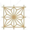 Kumiko modèle asa-no-ha