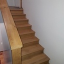 Escalier droit à deux volées