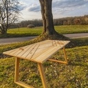 Table basse pin/chêne