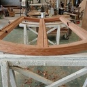 Fenêtre simple cintré plan et élévation