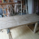 Table en chêne avec rallonge