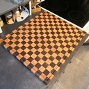 Planche à découper en bois de bout