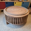 Table basse à plateau réversible