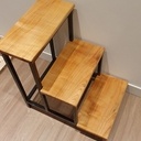 Escabeau 3 marches décoratif