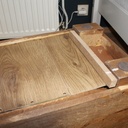 Coffre pirate avec compartiment secret en bois de palette