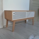 Meuble à chaussures design en hêtre massif