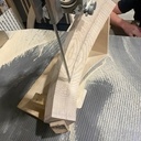 Console en arêtier cintrée