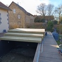 Terrasse coulissante piscine