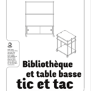 Bibliothèque et table d'appoint