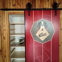 Porte de placard en marqueterie