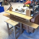 Une étagère en chene