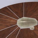 Table basse ellipse.