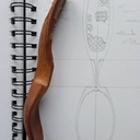 Cuillère en noyer sur le thème Halloween pour le trip.