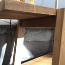 Banc pied de lit en noyer