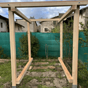Pergola de potager