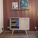 Petit meuble cannage hetre
