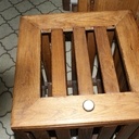 Bac a linge avec chene récupéré sur la carcasse d'un vieux divan