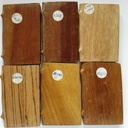 Makoré, Azobé, Andoung; Zebrano, Movingui, Iroko