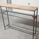 Console bois et metal