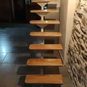 Habillage d'escalier en fer