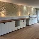 Plan de travail en acajou massif