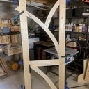 Porte d'atelier (façon art nouveau)