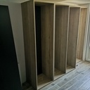 Réalisation d'un dressing grand sur mesure avec habillage mural