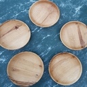 Tournage de 5 assiettes en chêne
