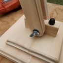 Lampe bois articulé