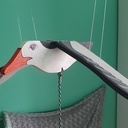 Mobile pour bébé, mouette volante