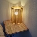 Tablette / Etagère / table de nuit en Chêne & Hêtre
