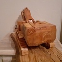 Wooden Pelleteuse en frêne caterpillar 6015b