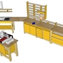 Mobilier d'Atelier de récup'