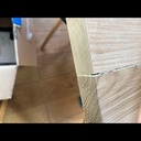 Fissure collage plateau table